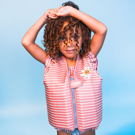 Daisy flower | rood wit gestreept zwemvest 2-3 jaar