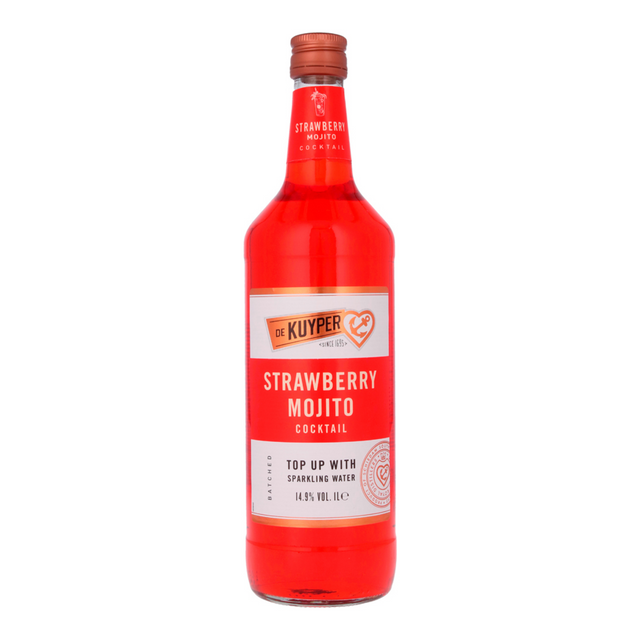 De kuyper strawberry mojito cocktail (1 liter)