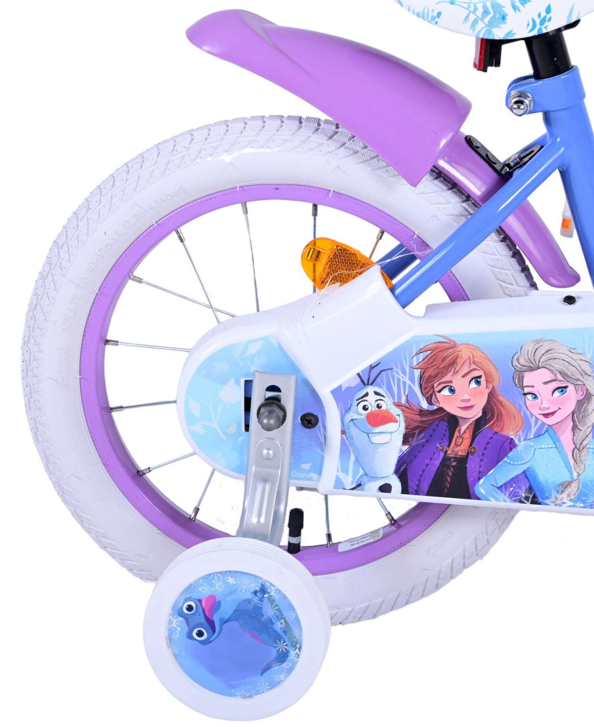 Disney Frozen 2 Children's Bike Girls 14 palcové modré fialové