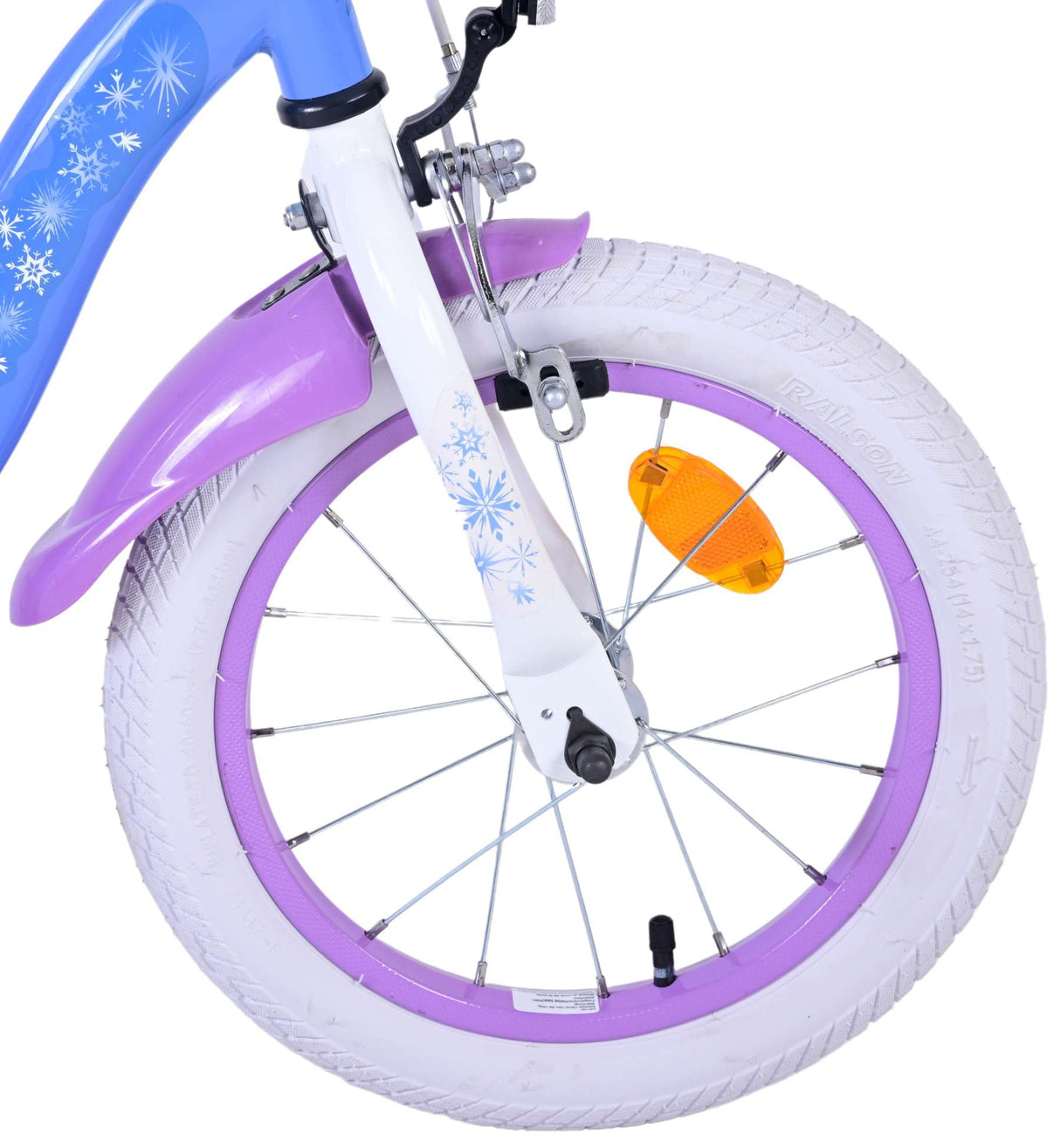 Disney Frozen 2 Children's Bike Girls 14 palcové modré fialové