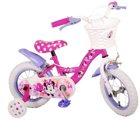 Disney Minnie Cutest Ever! Kinderfiets Meisjes 12 inch Roze Twee handremmen