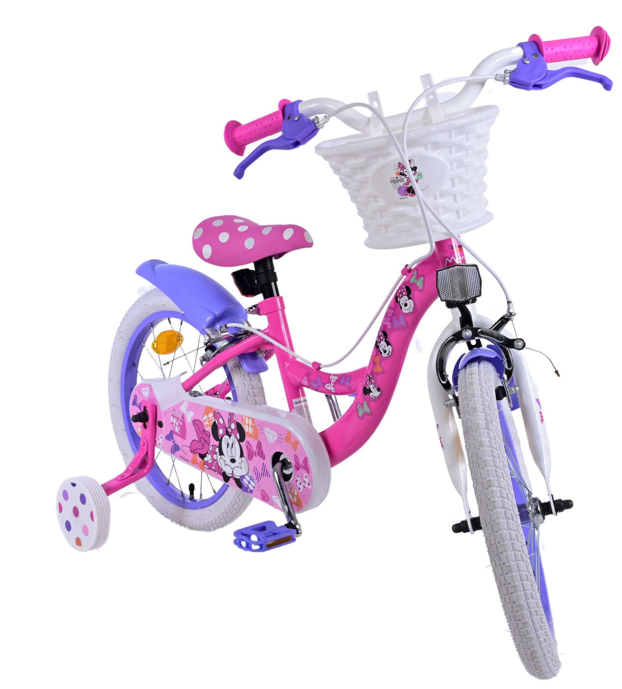 Disney Minnie Children's Bike Girls 16 tum rosa tvåhandbromsar