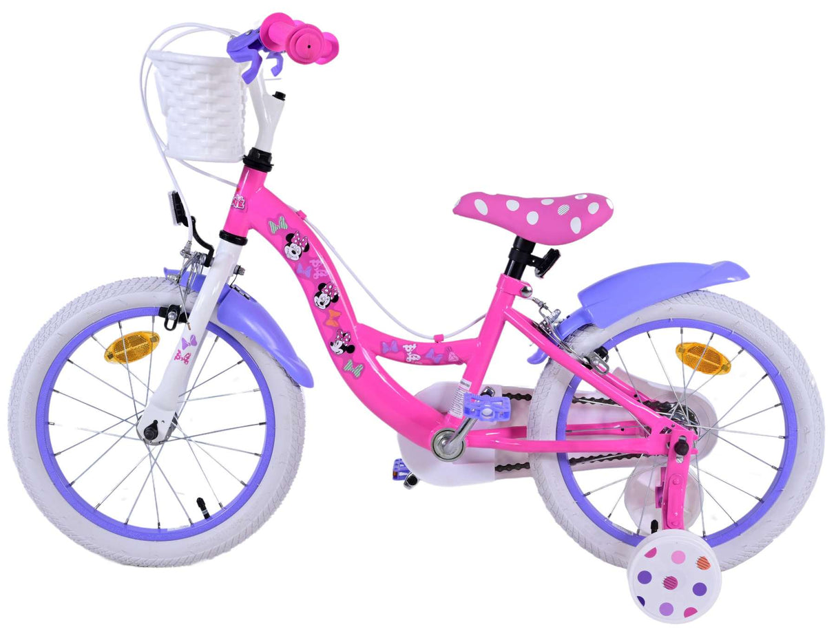 Disney Minnie Children's Bike Girls 16 tum rosa tvåhandbromsar