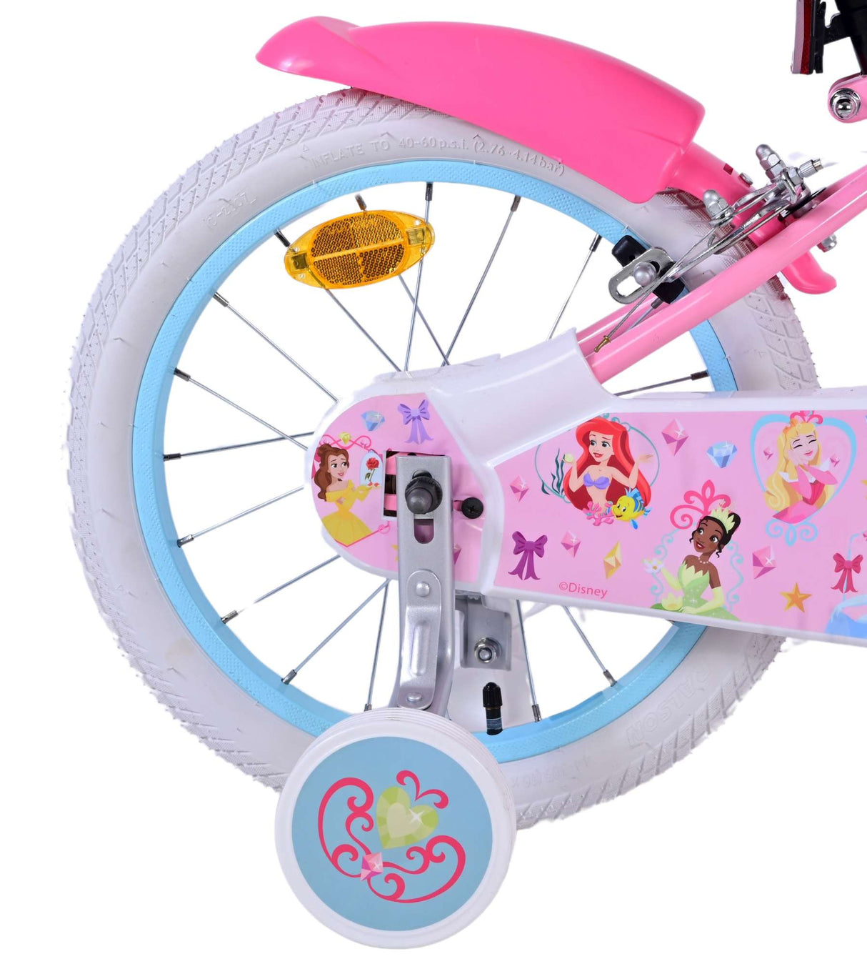 Disney Princess Children's Bike Girls 16 Inch Pink Two Hand brakes