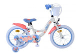 Puntada de puntada chicas para bicicletas para niños de 16 pulgadas coral azul de coral dos frenos de mano