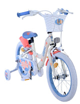 Stitch Stitch Children's Bike Girls 16 palcové krémové korálové modré dvě ruční brzdy