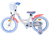 Stitch Stitch Children's Bike Girls 16 Inch Cream Coral Blue Two Hand Brakes