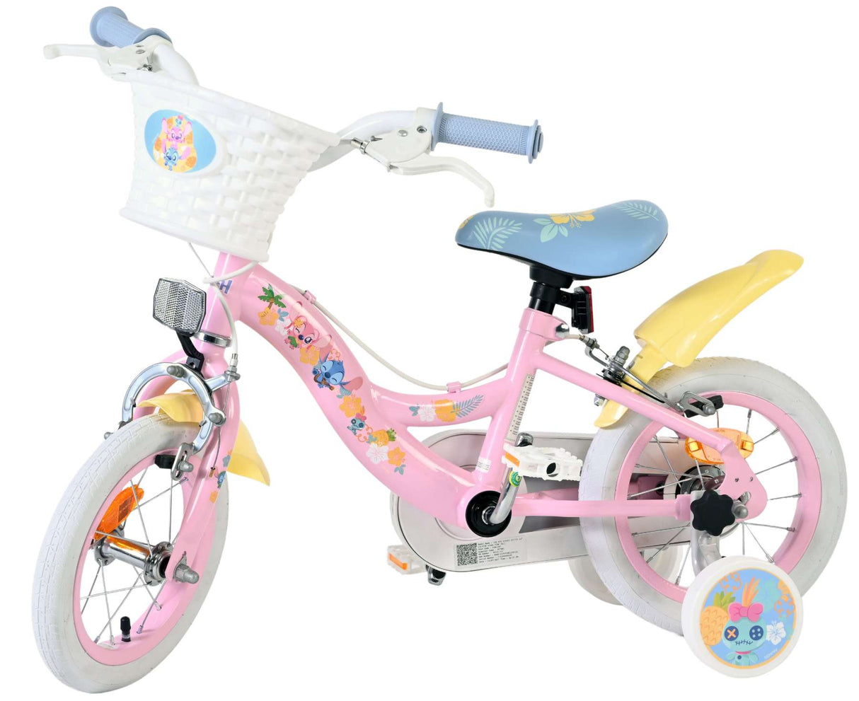 Volare koala kinderfiets - meisjes - 12 inch - roze - twee handremmen