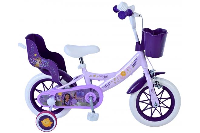 Wish Wish Wish Kinderfiets Meisjes 12 inch Paars