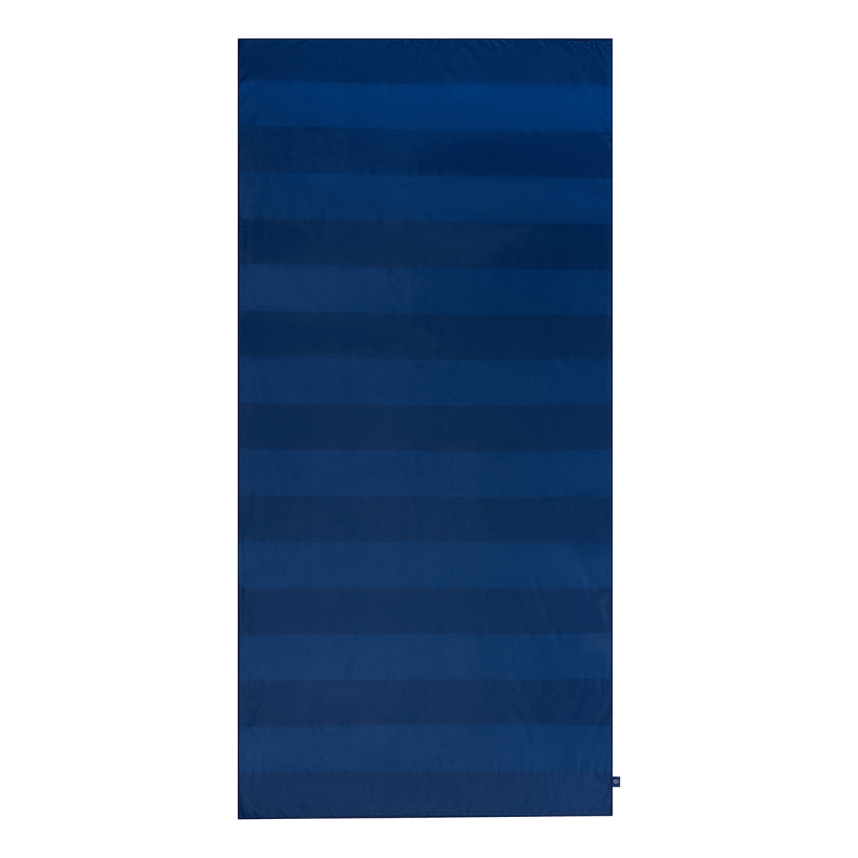 Vibrant stripes | blauwe microvezel handdoek 135 x 65 cm