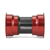 Enduro bearings torqtite bottom bracket - pf30 to 30mm (narrow) - a c ss - red