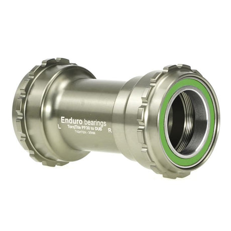 Enduro bearings torqtite bottom bracket - pf30 to dub - ss - graphite