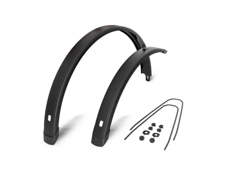 Eurofender ef spatbord set tempo square 28 inch 72mm zwart