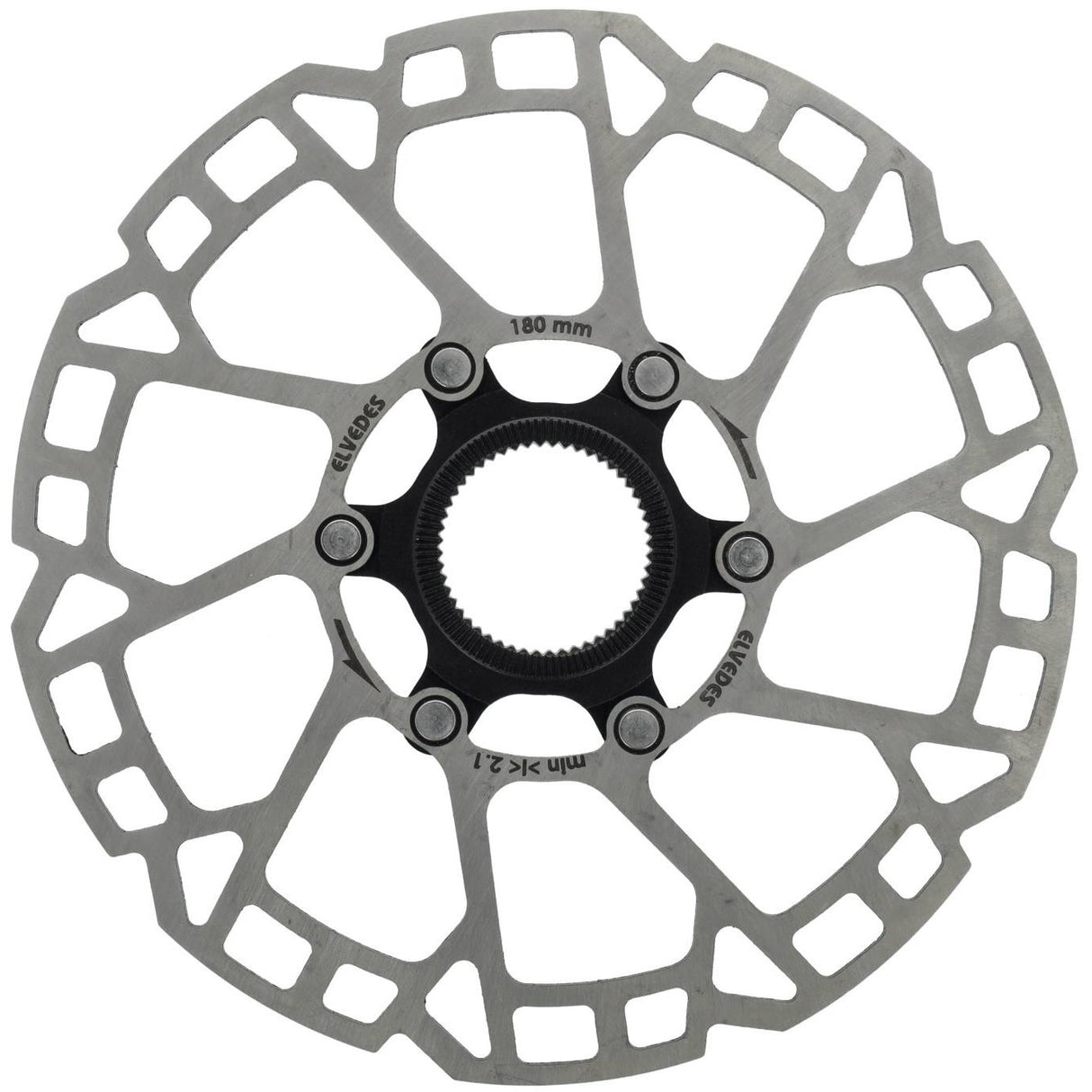 Elvedes brake disc Centerlock Ø180mm T = 2.3mm