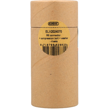Elvedes set m6 connector, klembout en ring (4st)