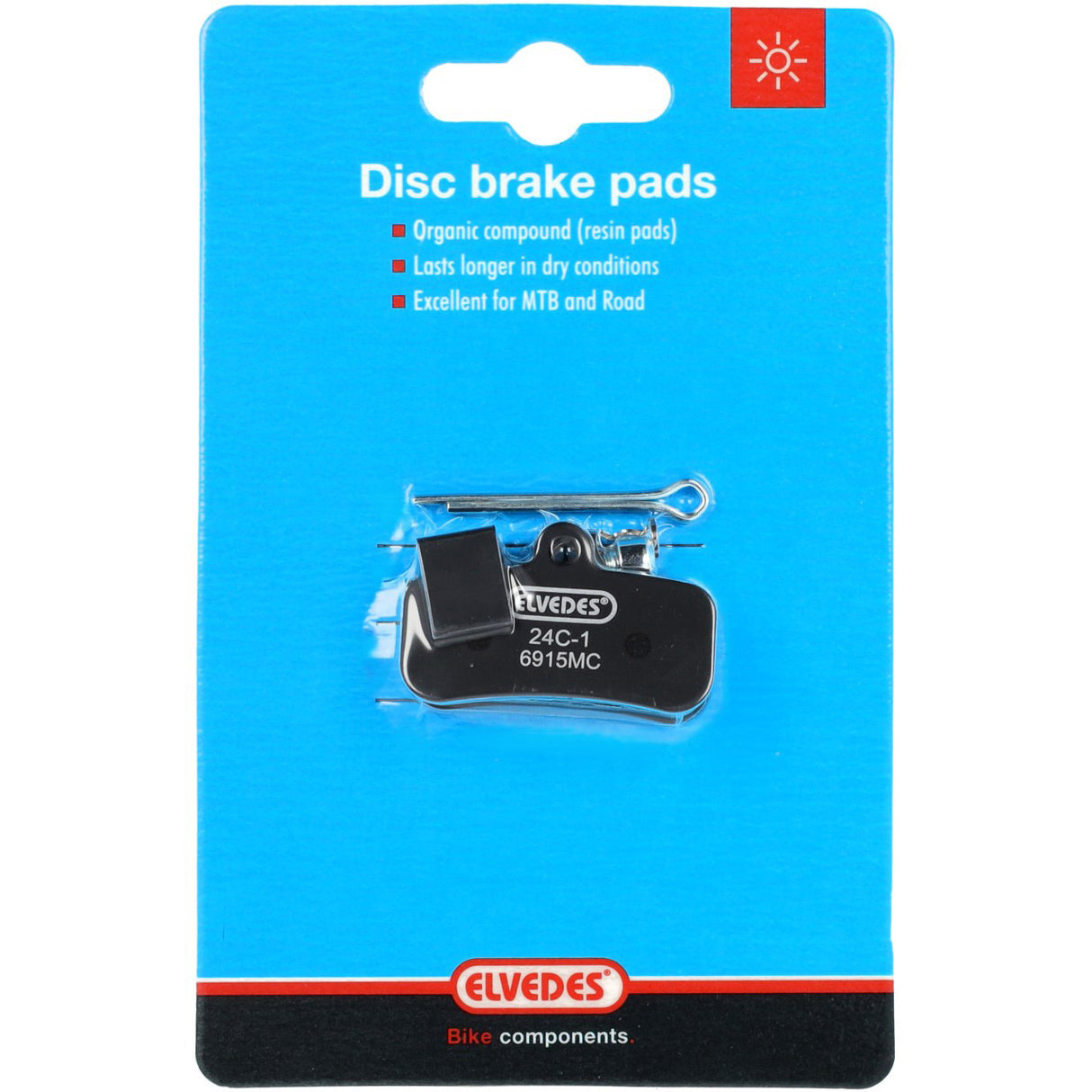 ELVEDES DISC BRAKE BLOCK SET 6915MC 5MM