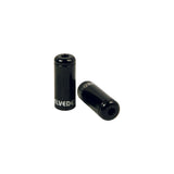 Pot Kabelhoedje Elvedes Zwart 5,0mm | Aluminium | 50 Stuks