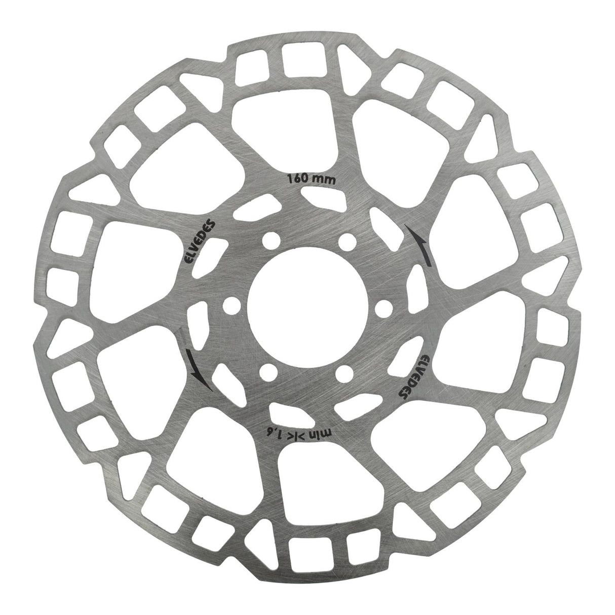 Elvedes brake disc 6-hole Ø160mm T = 1.8mm