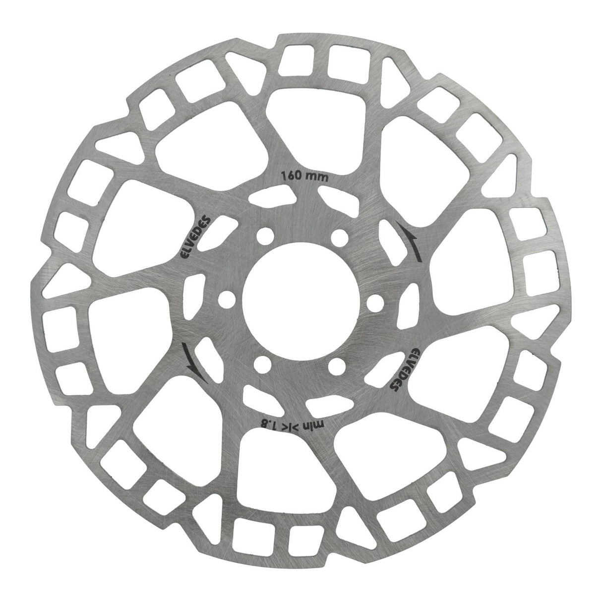 Elvedes remschijf 6-gaats �160mm t=2,0mm