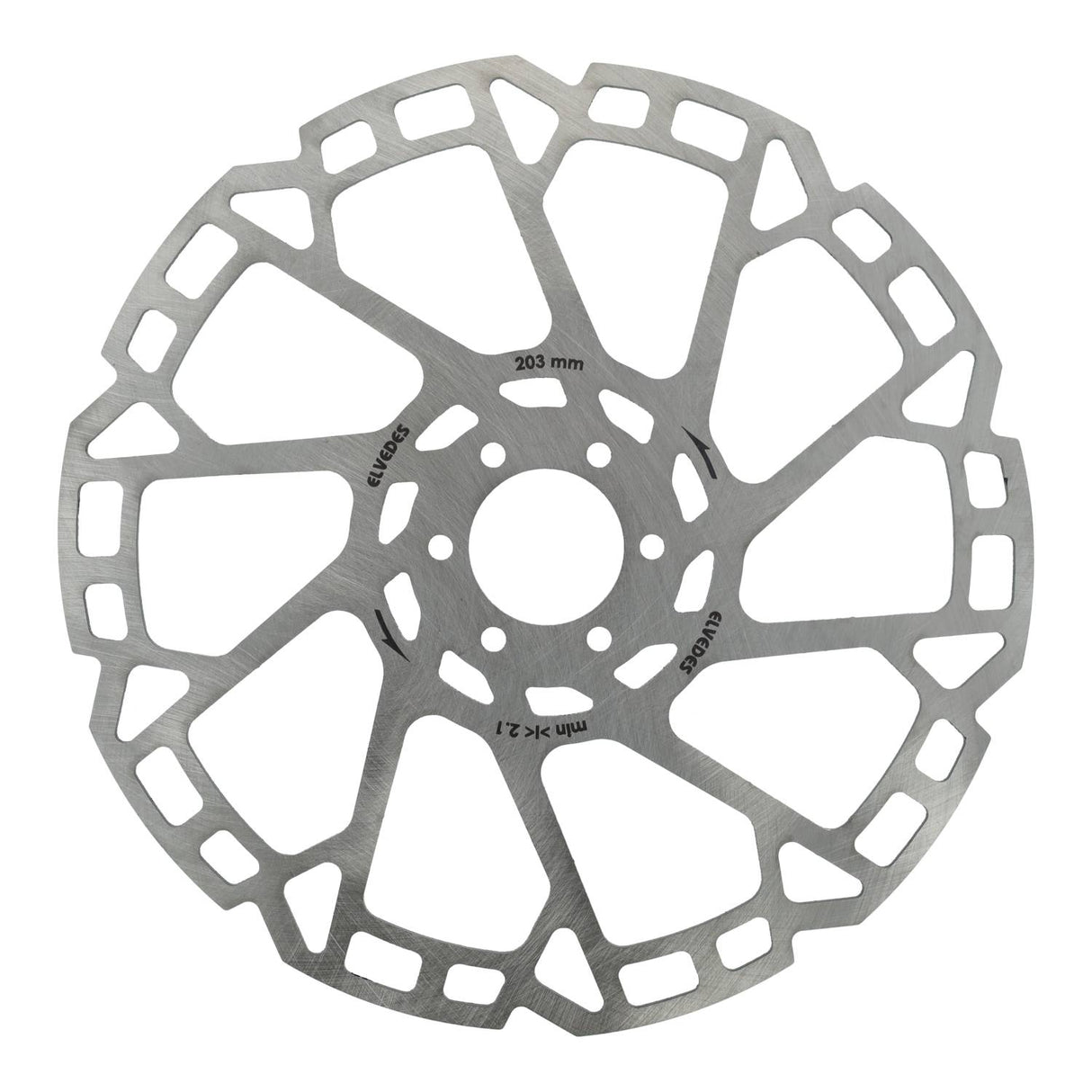 Elvedes brake disc 6-hole Ø203mm T = 2.3 mm