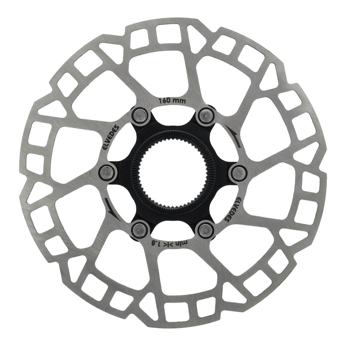 Elvedes brake disc Centerlock Ø160mm T = 2.0mm