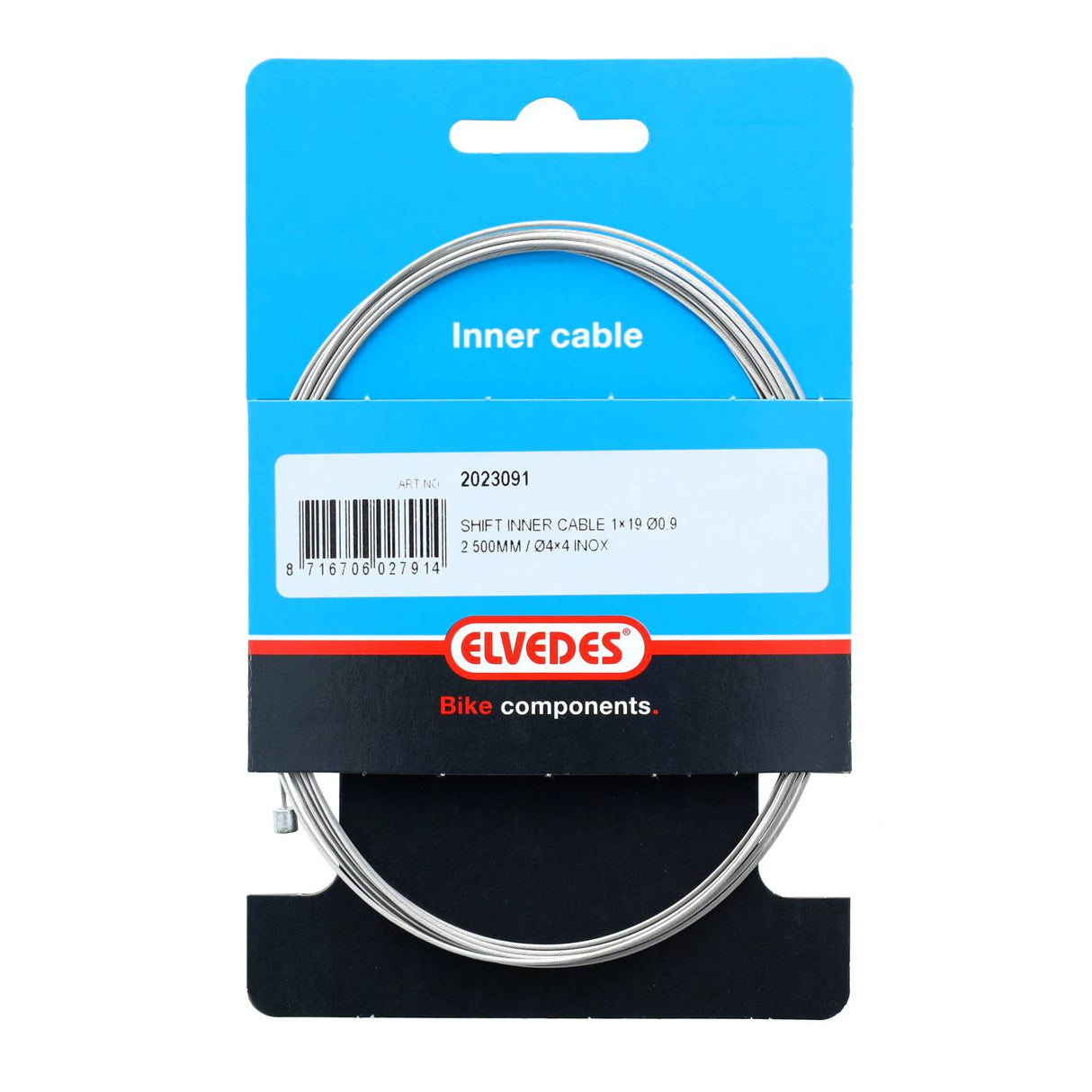 Elvedes schakel binnenkabel �0,9mm 2500mm n�4x4 rvs