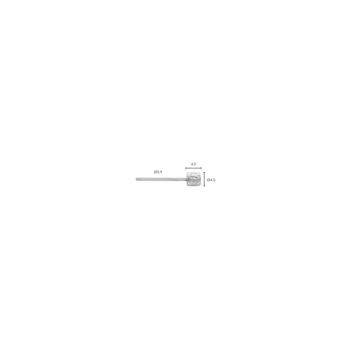 Elvedes schakel binnenkabel �0,9mm 2500mm n�4x4 rvs