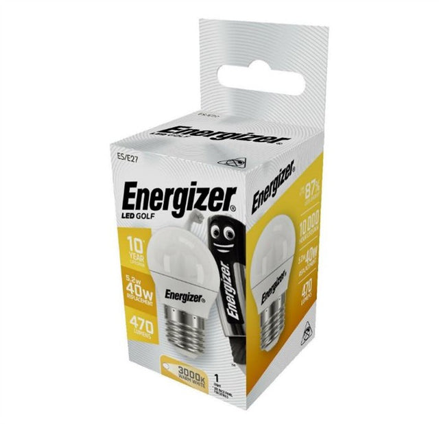 Energizer golfbol 4,2w 40w e27 470lm warmtekleur