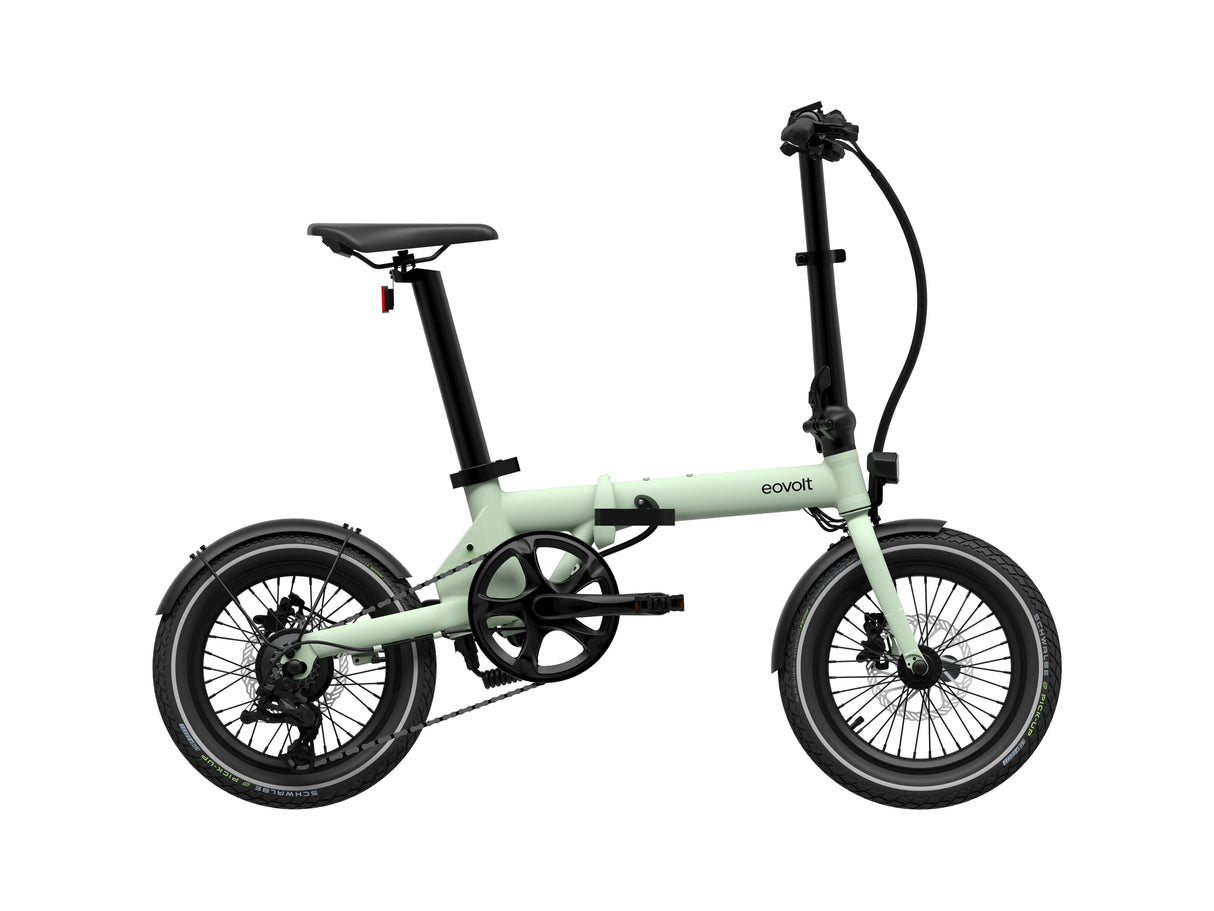 Bici pieghevole elettrica Eovolt Morning 16 Origins V3 Green