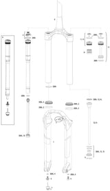 Rockshox verende voorvork pike dj susp.fork rs pike dj 100mm black