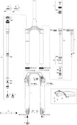 Rockshox verende voorvork lyrik ultimate rc2 sus.fork rs lyrik ult.rc2 27,5 boost 140mm black