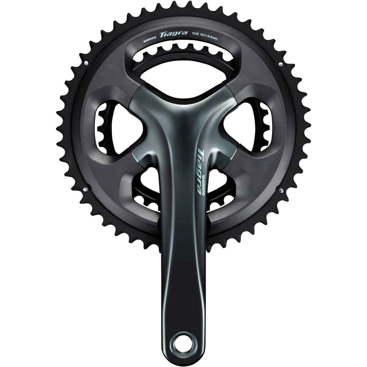 Shimano Crankset 2 x 10 Speed ​​Tiagra FC-4700 172.5 50-34T s dutý nápravou černou