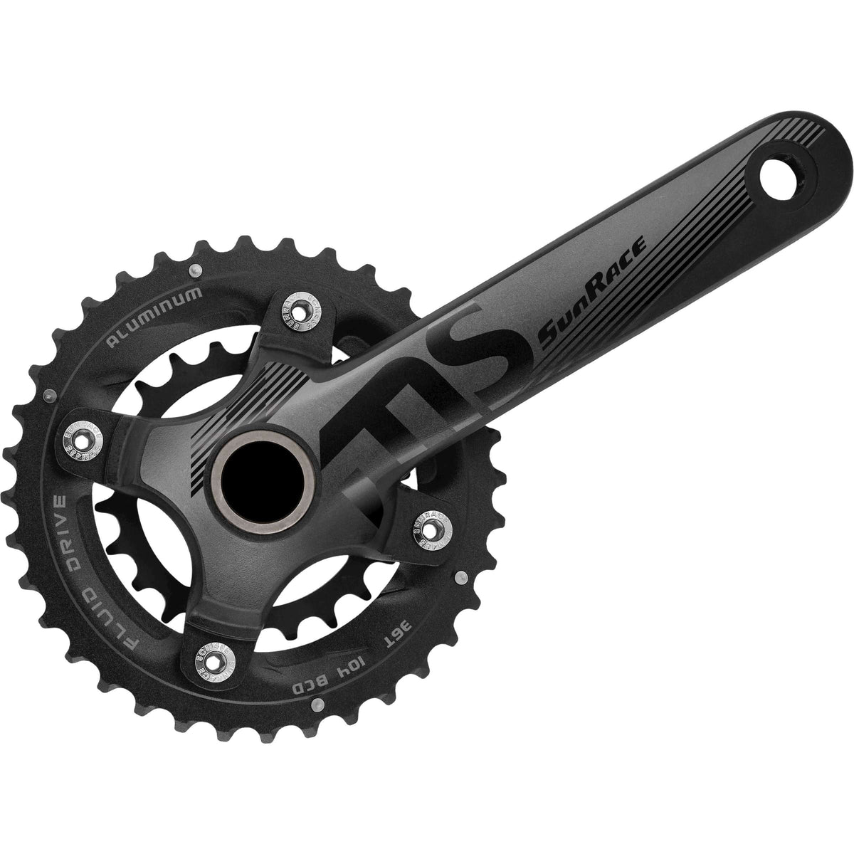 Sunrace crankstel hollowtech fcms66 10-speed 36 22t. 175mm incl. bbm97