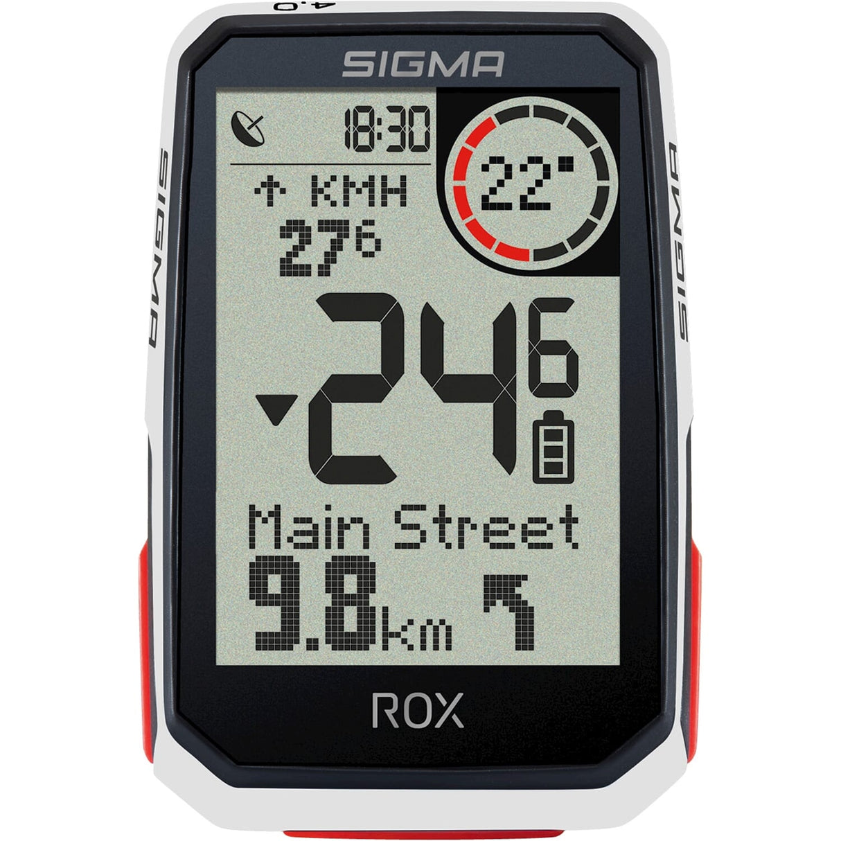 SIGMA ROX 4.0 GPS SW WHITE STANDARDNI KABER KANAL + USB-C polnilni kabel