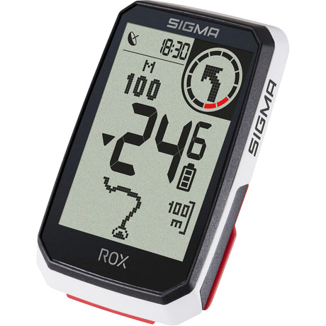 Sigma Rox 4.0 GPS SW White HR Styringsholder + Ant + Ble BrabSiev