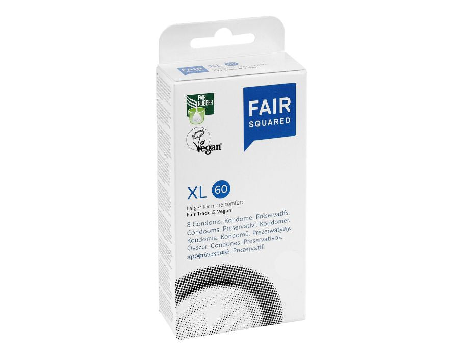 Fair squared condooms vegan xl60 - 8st