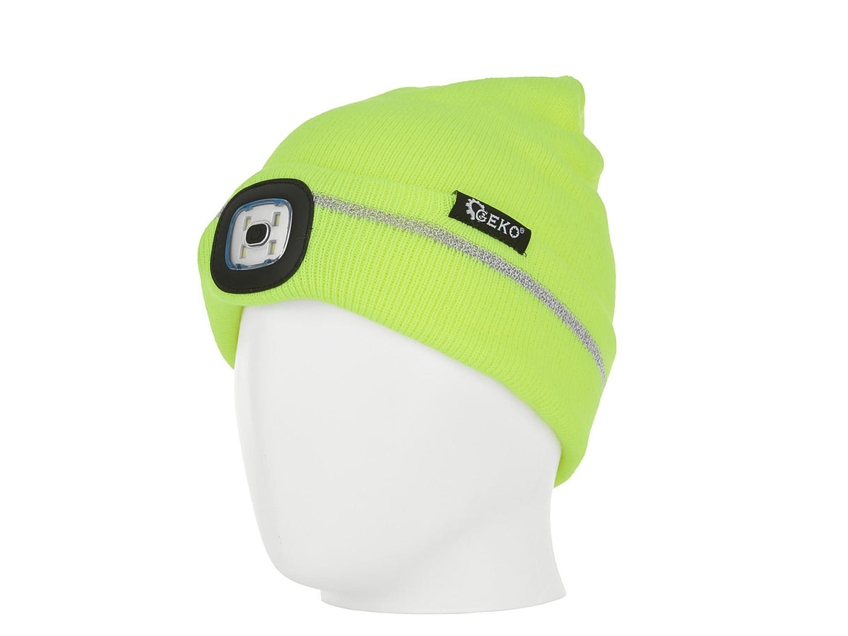 Geko winterkap met led waarschuwing lichtgeel