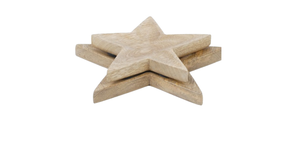 Tray star mangowood 15cm