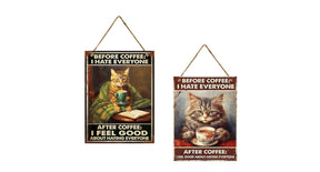 Wall hanger 30x40cm metal before coffee mix 2