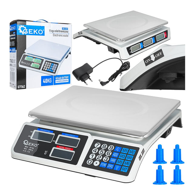 Geko elektronisch gewicht 40kg lcd