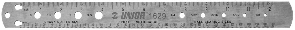 Unior spoke, bearing and cotter gauge 1629 357.5 - 300807