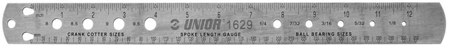 Unior spoke, bearing and cotter gauge 1629 357.5 - 300807
