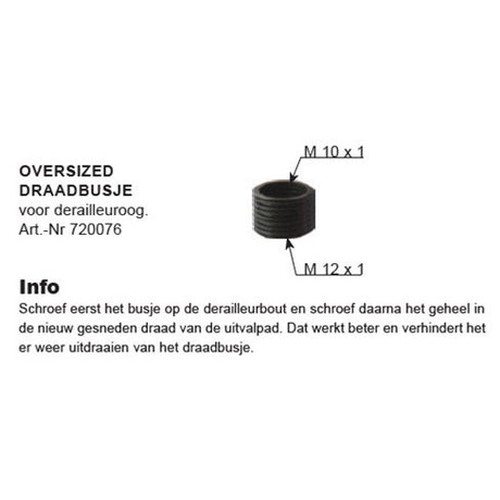 draadoog voor derailleuroog M10 M12