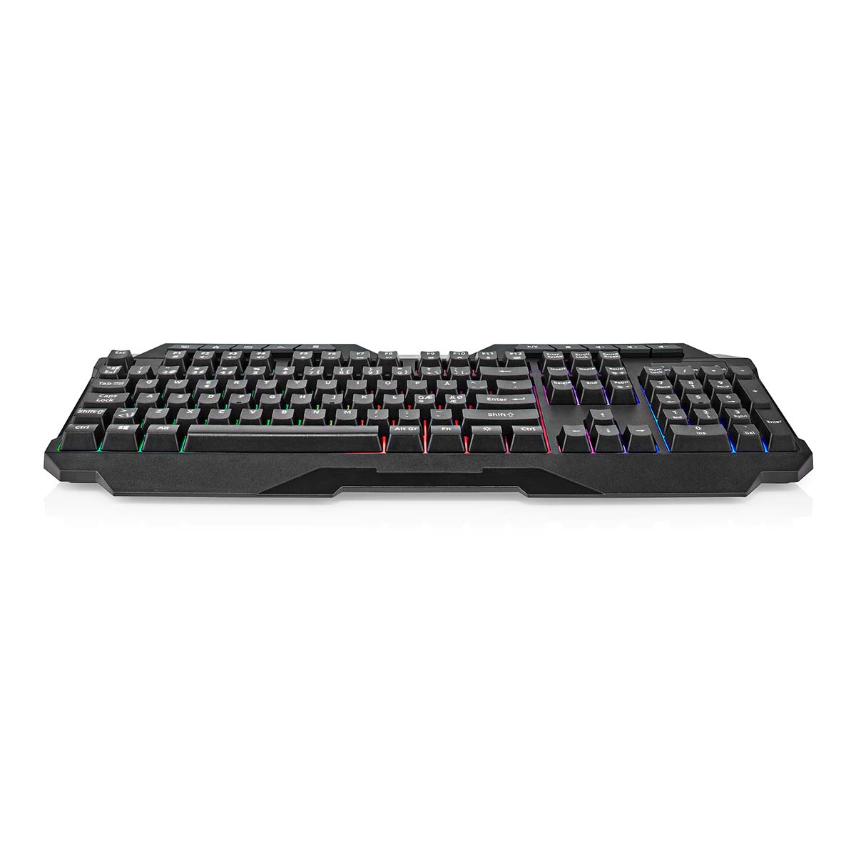 Ty nedis bedraad gaming toetsenbord | usb pe-a | membrane toetsen | led | qwer | scandinavisch | usb gevoed | lengte stroomkabel: 1.30 m | multimedia - gkbd110bknd