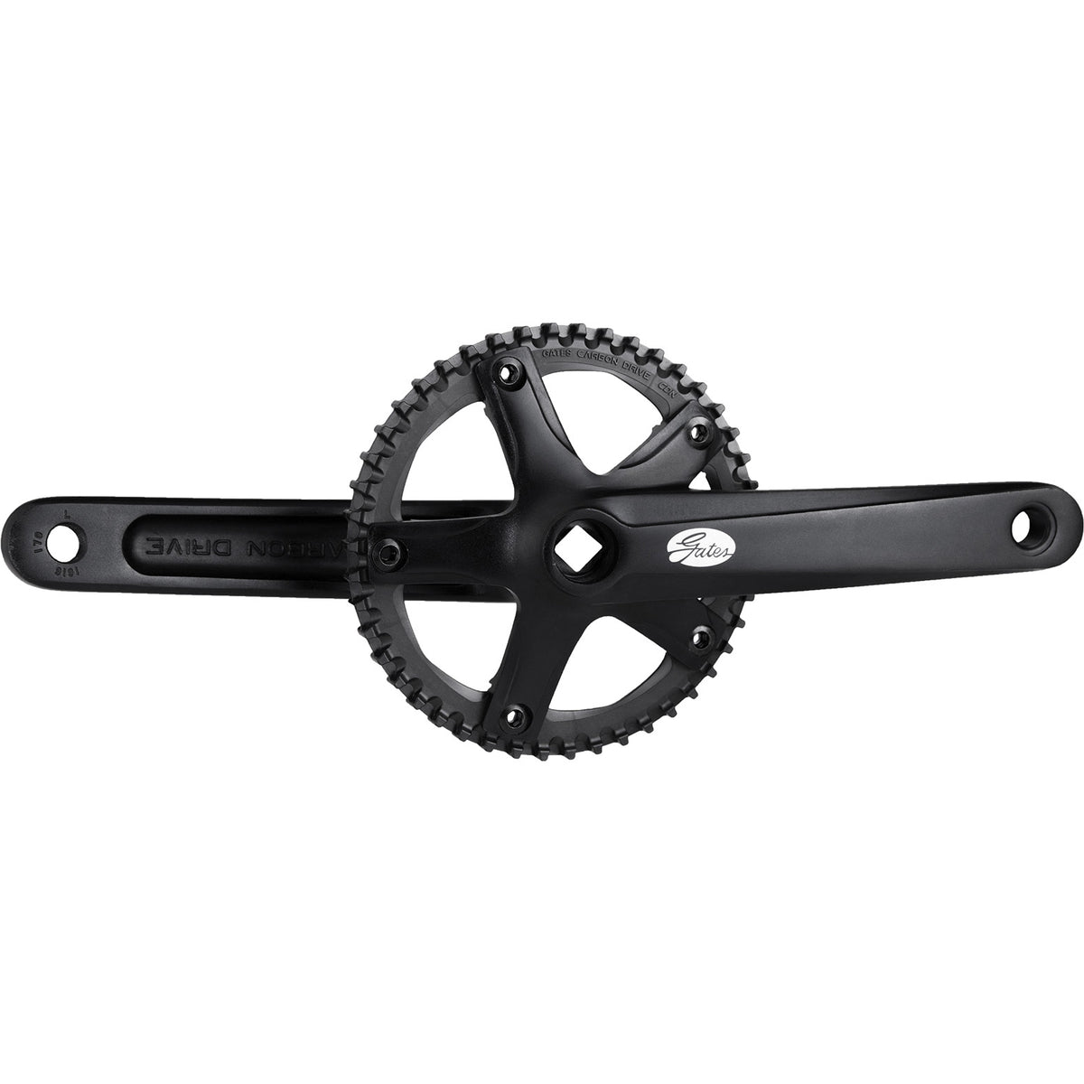 Gates crankstel cdn s150 46t 175mm zonder beschermrand zw.