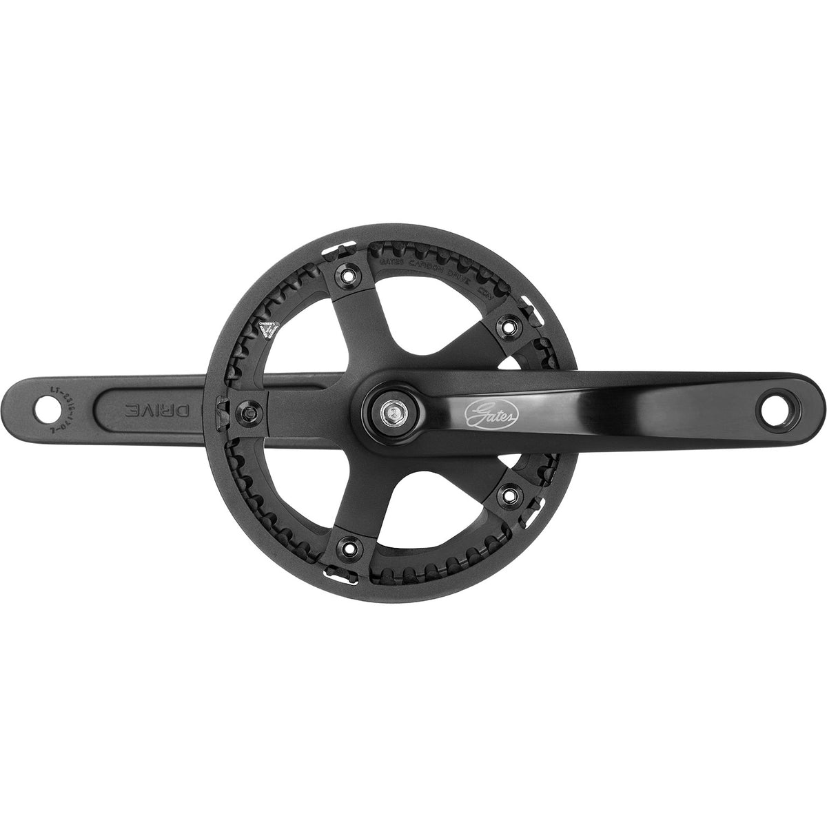 Gates crankstel cdn s250 46t 170mm metalen beschermrand zw.