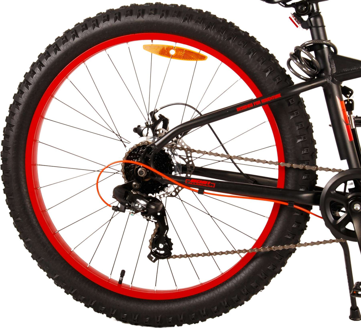 Volare Gradient Children's Bicycle - Drenge - 26 tommer - Black Orange - 7 Speed ​​- Prime Collection