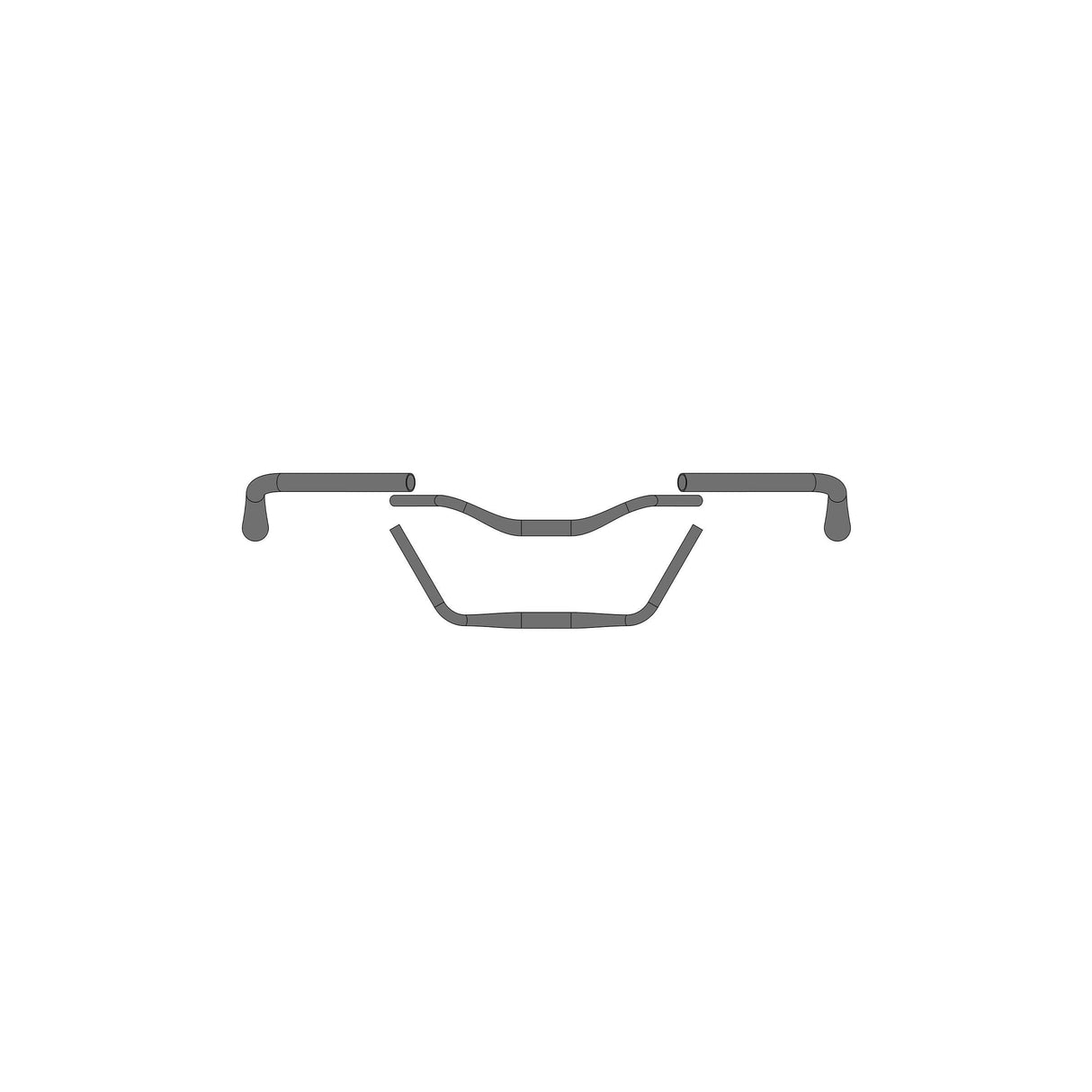 Ergotec stuur moon cruiser ø31,8 x 610 mm - zwart