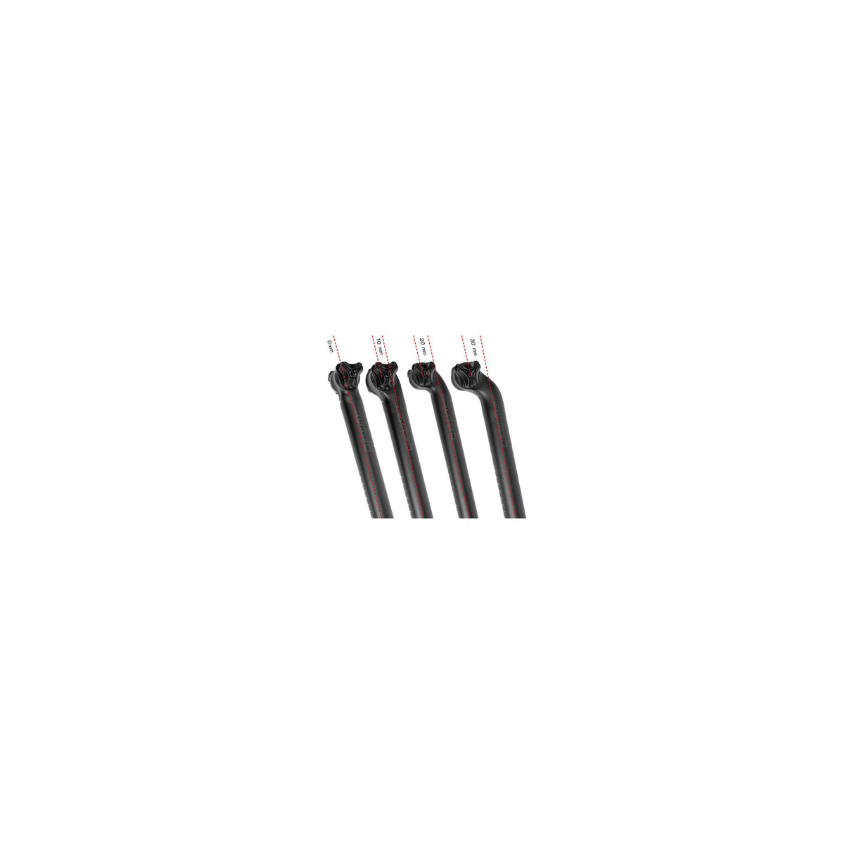 Ergotec zadelpen viper 10� 31.6 x 400 zwart mat