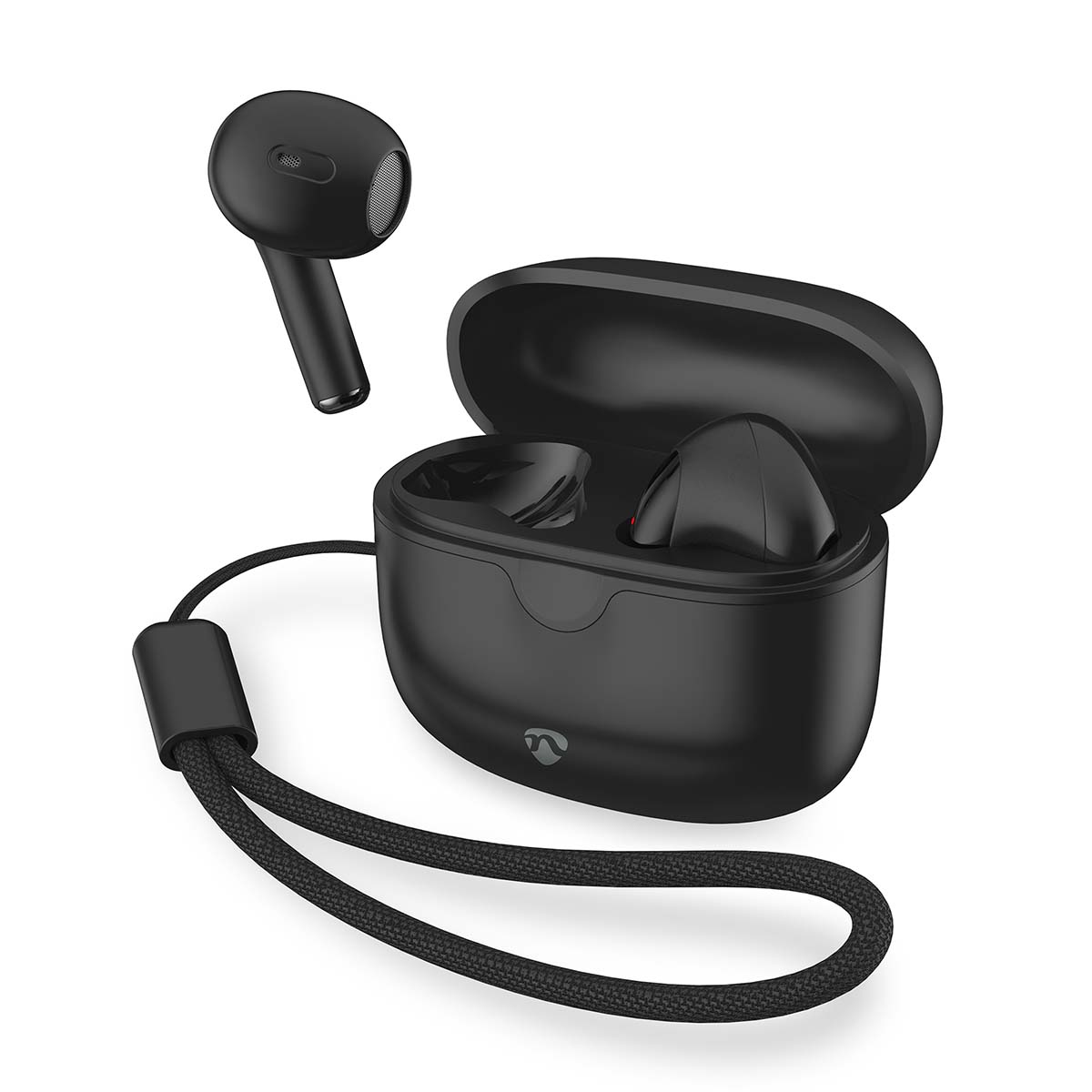 Nedis volledig draadloze oordopjes | bluetooth® | maximale batterijduur: 16 uur | aanraakbediening | charging case | draadloze oplaadcase | zwart - hpbt2400bk